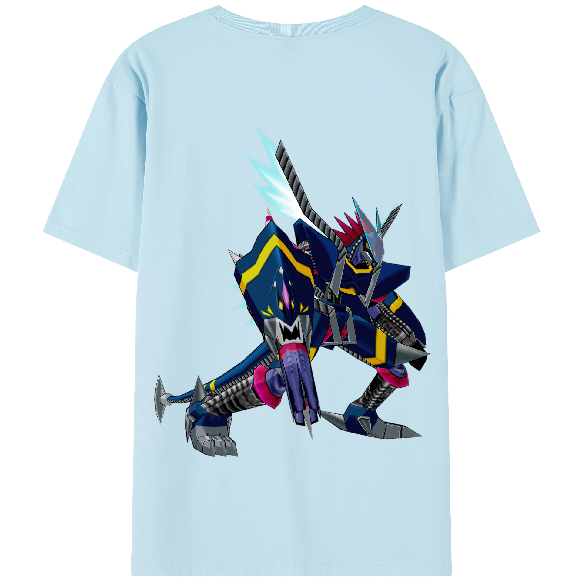 （画像用） Digimon デジタルモンスター/デジモン 綿100％半袖Tシャツ（背面プリント）